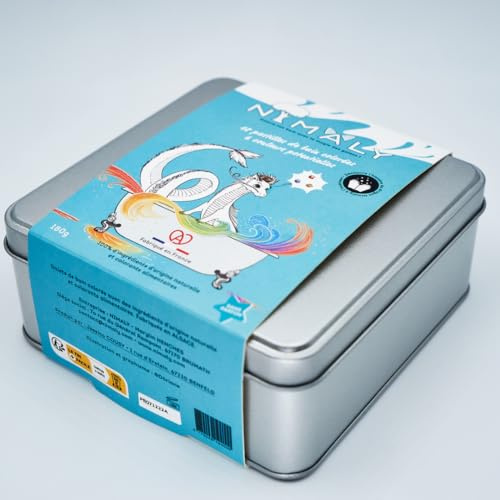 Nimaly - Boules de Bain Naturelles pour Enfants à Base d'ingrédients naturels et de qualité Alimentaire. Meilleur Cadeau comme Jouets de Bain pour Enfants. sans Parfum. 18 balles au Total.