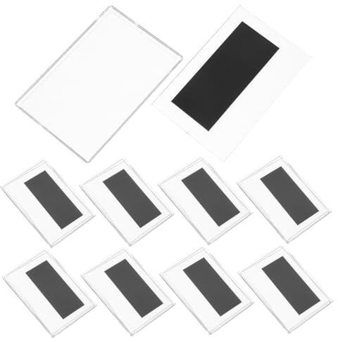 Zerodeko Marcos de Fotos para Refrigerador Paquete de 10 Soportes de Fotos Acrílicos para Refrigerador
