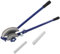 Unibos | Manual Pipe Rebar Tube Bender, 2 in 1 Dual Size Wheel Pipe Bending Tool 180 Degrees Adjustable, Heavy Duty Pipe Bender, Tube Pipe Bender for 15mm 22mm Pipe