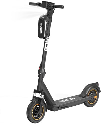 RCB EV10Z Elektroroller,E-Scooter mit Straßenzulassung (ABE),Max.20km/h, Komfortable Stoßdämpfung,APP-Verbindung,Faltbar,Sicheres Bremsensystem,LED-Display,Geschenk für Erwachsene und Jugendliche