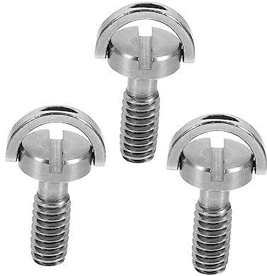 Operitacx 3pièces Vis De Montage Appareil Photo INOX avec Fente Vis Rallongée pour Trépied Monopode Tête Sphérique Kit Adapté Plaque à Dégagement Rapide