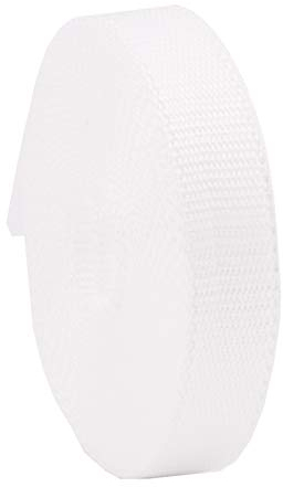 Cinghia per tapparelle, 22/23 mm, colore bianco, 6 m, made in Germany, per tapparelle e persiane, maxi cinghia per tapparelle resistente e antistrappo, stabile