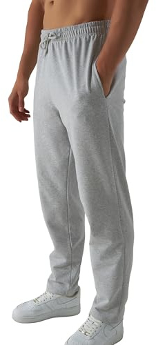 Smith & Solo - Pantalones de deporte para hombre, diseño moderno, algodón, corte ajustado, pantalones de ocio, pantalones deportivos, pantalones de entrenamiento, pantalones de chándal, XL