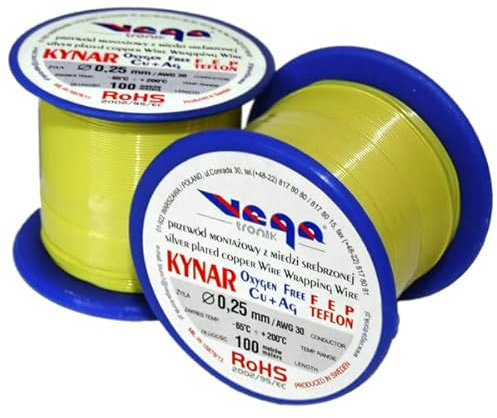 KYNAR - Filo avvolgente 100 m, colore: Giallo