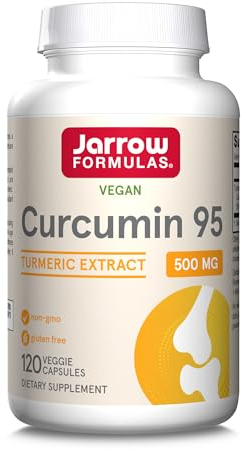 Jarrow Formulas, Curcumina 95, Estratto di Curcuma, 500mg, 120 Capsule vegane, Testato in Laboratorio, Senza Soia, Senza Glutine, Vegetariano, Non OGM