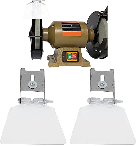 2 uds. Amoladora de Banco Eyeshield 304 Caja Pequeña de Acero Inoxidable Accesorio de Protección de Herramientas Accesorios S para Amoladoras Tipo Banco 125/150/200/250