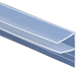200cm Junta de ducha para puertas de ducha, junta de puerta de ducha, junta de ducha, deflector de agua, puerta de cristal de la ducha, junta de cabina de ducha para un grosor de cristal de 6-12 mm (F