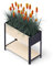 Upyard Holz Hochbeet für Garten, Terrasse und Balkon - Blumenkasten mit Innenvlies und wasserdichter Kunststoffeinlage - Pflanzkasten für Innen- und Außenbereich, 78x36x72, Natur