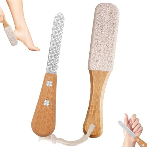 2PCS Pumice Stone for Feet White Pumice Stone Double Sided Foot Pumice Feet Hard Skin Remover Foot Files Scrubber Foot Grater Applicable to Foot Cracked Heels Dead Skin or Hard Skin