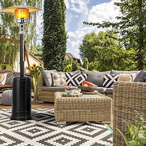 Radiateurs De Terrasse Chauffage De Terrasse Vertical De 40 000 BTU, Chauffage Au Gaz Extérieur, Chauffage Par Parapluie For La Maison Commerciale, Le Jardin, Le Belvédère, Le Chauffage Rapide De L'es