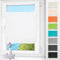 Plissee ohne Bohren klemmfix Weiß 90x110cm Plisseerollo mit Klemmträger Blickdicht easyfix Jalousie Rollo für Fenster und Tür