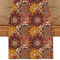 Mandala Tischläufer, Boho Style Vintage Leinen Tischdecke, Waschbar Bunt Tischband, Küche Dekoration Drinnen Urlaub Party Tischdeko für Hochzeit Bankett Geburtstag Restaurant, Rot 40 x 180 cm