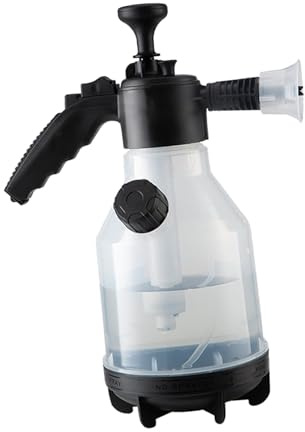 predolo Pompa per autolavaggio da 2 Litri, spruzzatore schiumogeno Manuale, Contenitore per Schiuma per Auto, Uso Domestico, Utensili Essenziali, flacone di, Chiaro