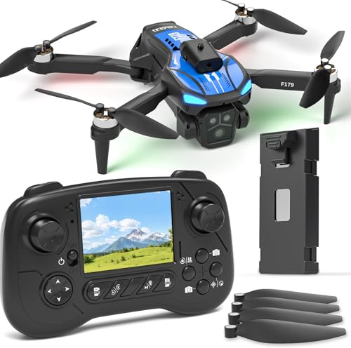 Drohne Mit 1080P-Kamera & 2,8'' LCD-Bildschirm, Hindernisvermeidung, FPV WiFi Quadrocopter, Optische Flusspositionierung, Flugbahnflug, 16 Min Flugzeit, Für Erwachsene/Anfänger