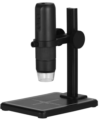 microscopio Kit microscopio portatile, microscopio digitale for bambini con 8 LED e supporto regolabile for strumento di riparazione del telefono digitale