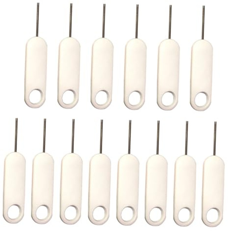 Kisangel Kit de 20 Agujas para Expulsar Tarjetas Sim de Teléfonos Móviles, Acero Inoxidable Ligero y Duradero para Evitar Daños Ranura