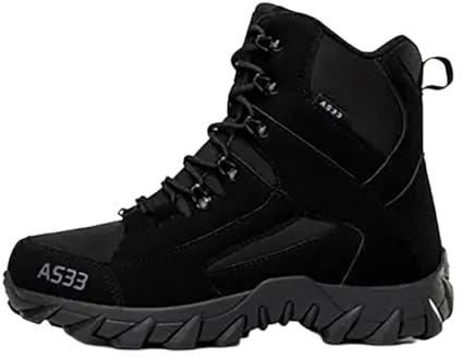 Botas de Media caña Resistentes, Ideales para Trabajo, Senderismo y Entrenamiento al Aire Libre, con Comodidad y Soporte, Hombre, Antideslizantes y duraderas para largas jornadas