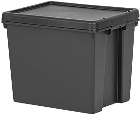 Wham Bam 4 x 24L Heavy Duty Boxes with Lids | Eco-Friendly Storage | Ideal for Tools, DIY & Outdoor Gear | 100% Recycled Plastic | Made in UK