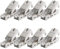 deleyCON 8x CAT 6a Werkzeugloser RJ45 Netzwerkstecker mit LSA Anschluss für Starre Verlegekabel Geschirmt 10 Gbit/s LAN Kabel Netzwerkkabel Stecker CAT6a Metallgehäuse