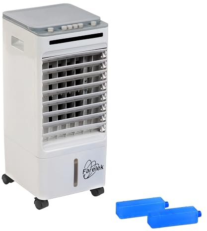 Alaska Rafraichisseur D'Air Puissance 65 W, Vitesse de Ventilation X3, Volume de La Cuve 6 L, Hauteur 560 mm,