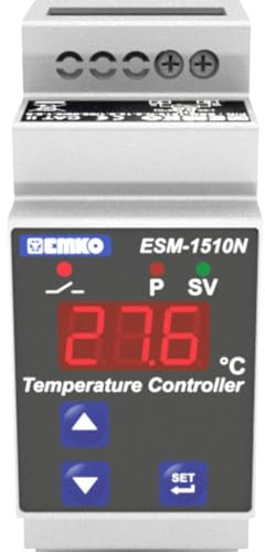 Emko ESM-1510-N.8.14.0.1/00.00/2.0.0 2-Punkt-Regler Thermostat PT1000-50 bis 400 °C Relais 5 A (L x B x H) 62