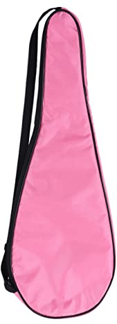 Squash Racket Cover Bag Lätt Vadderad Racket Bärväska med Justerbar Axelrem (Rosa)
