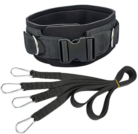 kowaku Cinturón de Arrastre para Entrenamiento de Resistencia, Cinturón