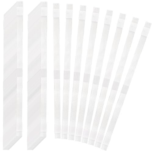 ZEAYEA 100 Pcs Glue Strips with Mesh Backing, 12 mm Hot Melt Adhesive Glue Strips for 80-110 Sheet Capacity, Thermal Binding Strips for Book Glue Binding Repair