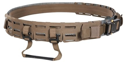 Tasmanian Tiger TT Battle Belt Ensemble de ceinture tactique multi-usage avec système MOLLE, matériau Tegris et boucle cobra