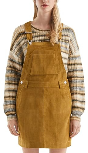 QS Mini-hängselklänning av snöre, 8504_senap, 44