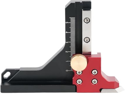 Righello di misurazione per da tavolo, utensile manuale multiuso in lega di alluminio, misuratore di regolazione degli strumenti, per falegnameria, silvicoltura, potatura, giardinaggio