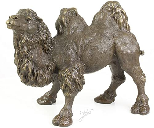 lyxig bronsfigur kamel brons/guld 44 x H. 34 cm - Noble Brons Sculpture