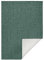 Wendeteppich Uni Miami Grün Creme In- & Outdoor, Größe:80x150 cm