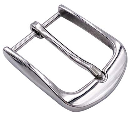 LAXPICOL 1.5(40mm) Heavy Duty Stainless Steel Single Prong Square Belt Buckle