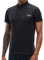 Herren Kurzarm Radtrikot Fahrradtrikot Fahrradbekleidung für Männer mit Elastische Atmungsaktive Schnell Trocknen Stoff (Black, XL)
