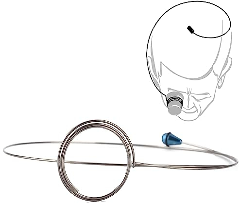 Brrnoo Uhrmacher Juweliere Brillenhalter Kopfbandwerkzeuge, 3-teiliger Lupen-Stahlring mit Kopfmontage, Draht Lupe Objektiv Stirnband für Uhrmacher-Uhrenreparaturwerkzeug