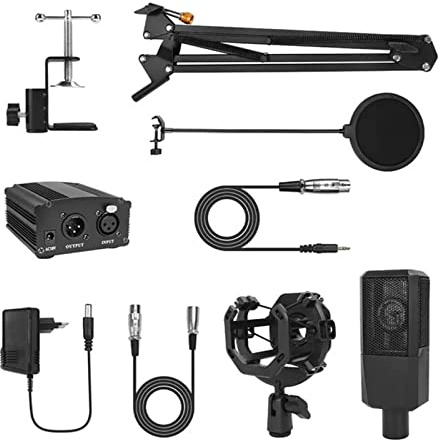 Msuiiixcccc Microphone BM1000 Studio Computer Microphone Karaoke Microfono Microfone Condensador for Recording Streaming Gaming Suitable for Anchor, Dubbing Studio, Recording, st (Color : 9)