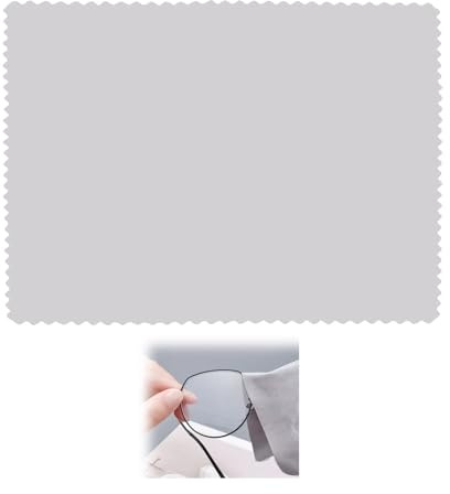 Panno per Pulizia lenti Occhiali Antiappannaggio, Panno per Occhiali, Panno in Microfibra Antiappannaggio per Lenti Occhiali, Fotocamere e Cellulari, 15x15 cm, per Viaggi, Sport e Uso Quotidiano