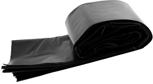 Revestimiento para estanque de 3x7m 4x5m 6x9m 8x10m 10x12m, de HDPE flexible y duradero, fácil de cortar y resistente a los rayos UV, para peces o koi, cascadas, jardines acuáticos y arroyos.(2x5m)