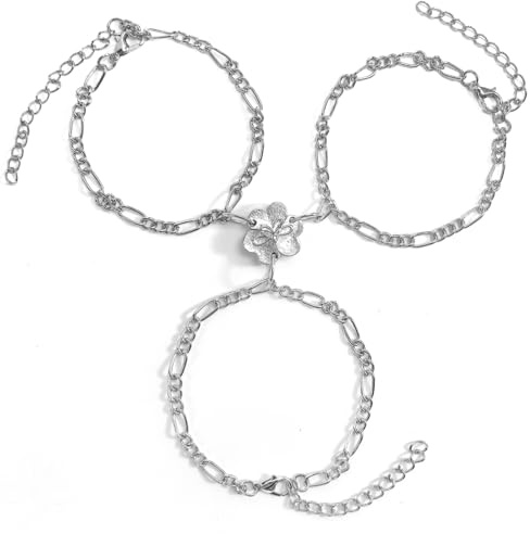 AffeGifts Bracciali Amicizia per 3, Magnetico Ragazze BFF Braccialetto Amicizia Braccialetti Amicizia Corrispondenza Braccialetti per I Migliori Amici Regali per Il Compleanno, Laurea