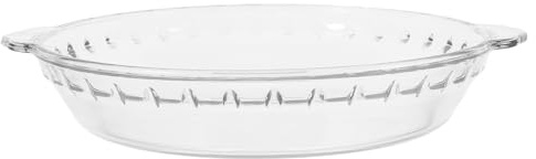 UKCOCO Tapa de Vidrio Redonda para Microondas y Horno, Resistente al Calor, Apta para Lavavajillas, Diseño Antideslizante para Mini Molde para Tarta y Platos de Preparación de Comidas