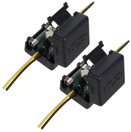 Filtre de Puissance Voiture 12v Lot de 2 en Métal et Plastique Noir