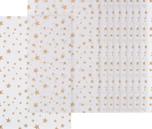 Transparentpapier Sternchen, 20,5x33 cm, 10 Blatt