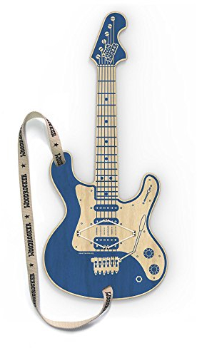 NEUE FREUNDE inventing & producing schnickschnack Woodrocker, The smart Guitar - mit Gratis APP: Diese Luftgitarre funktioniert mit deinem Apple® iPhone® oder iPod® Touch ab iOS8 (Blau)