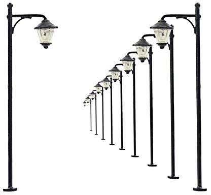 Evemodel LYM11 Model Eisenbahn Beleuchtung 1:87 Spur H0 Lamppost Lampe Strasse Licht Hausbeleuchtung LEDs 5cm