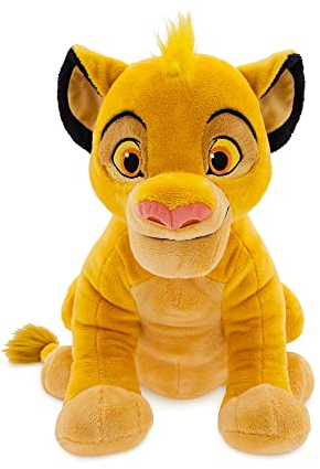 Disney Store peluche ufficiale medio Simba, il Re Leone, 33 cm, personaggio classico in peluche, leoncino con dettagli ricamati e finitura morbida al tatto