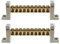 eMagTech 2pcs Blocs de Jonction à 10 Trous Bornier de Câblage Électrique Bloc de Connexion pour Application Zéro Ligne Commande Électrique Mécanique Électromécanique