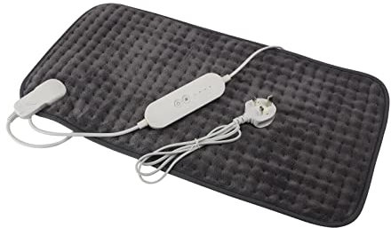 POWATRON Heat Pads for Back Pain Relief – Heating Pad with 4 Heat Settings, 90-min auto Timer, Detachable Connector, Washable & Soft Fabric Perfect for Neck, Shoulder & Stomach use