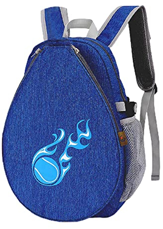 JISADER Tasche für Tennisschläger Kinder, Pickleball-Paddel Rucksack, Tennisschläger Rucksack wasserdichte, Badminton Racket Backpack, Sporttasche Tragetasche Sportrucksack für Kinder, tiefes Blau