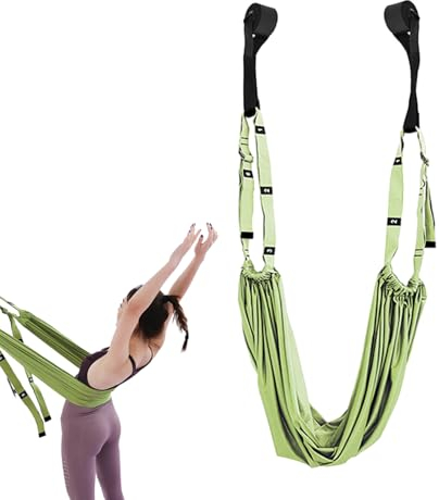 EWFAS Yoga-Schaukel | Aerial Yoga Hängematte | Yogagurte zum Dehnen | Yoga-Inversionsschaukel | Flexibilitätstrainer Backbend Assist Stretch Out Strap für Reha-Pilates-Ballett-Spagat